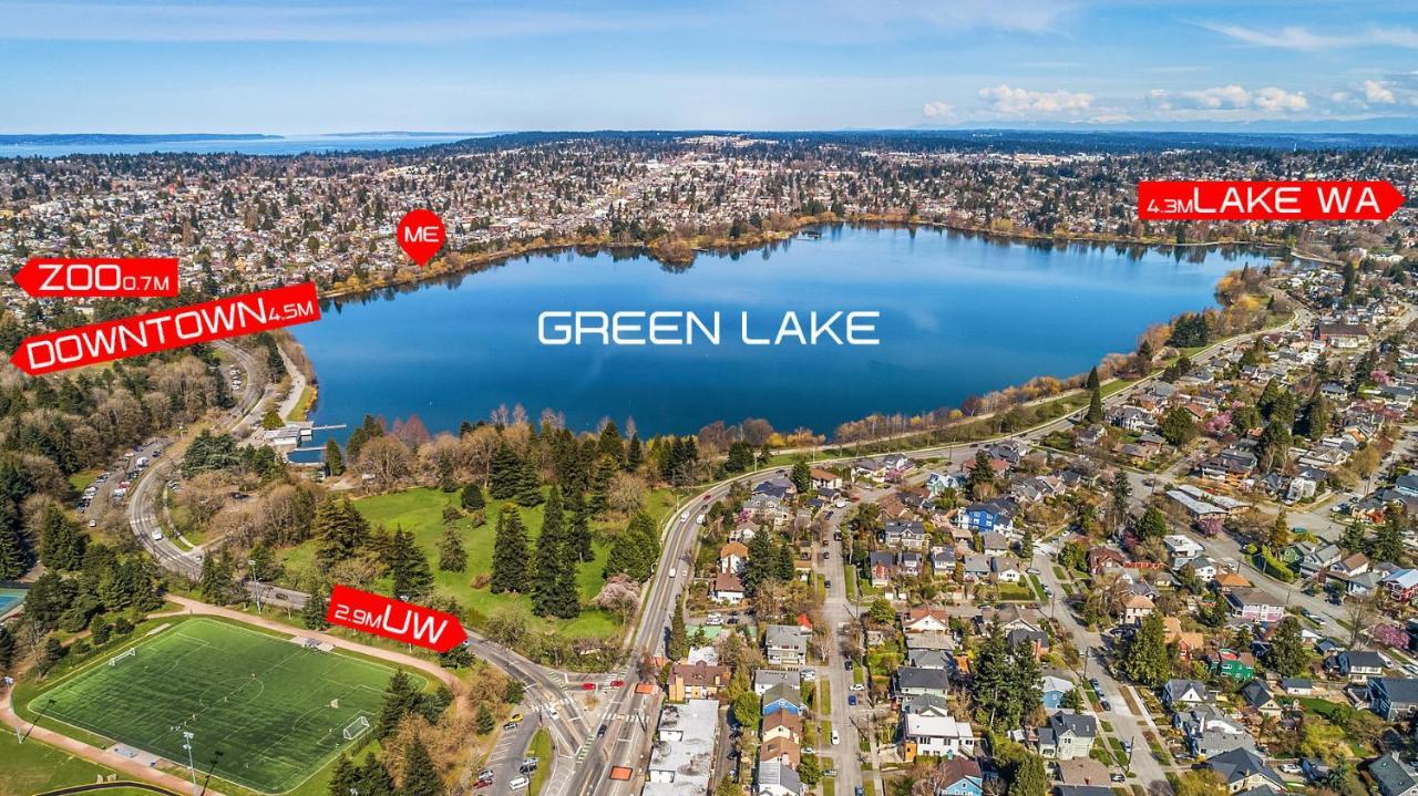 Green Lake 1St Line Home B With Central Air Conditioners Seattle Exteriér fotografie